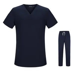 Wholesale Top Quality Supplier Custom You Own Design scrubs uniforms jogger set