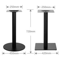 Pied de Table intérieur et extérieur, pied de Table central en forme de tulipe, en fonte, pieds de meuble de Table en métal