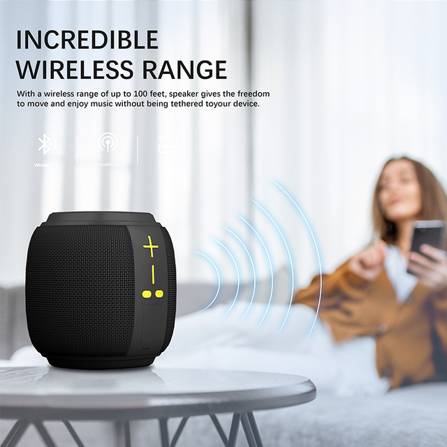 Portable Bass Bluetooth Speaker, LED Waterproof Wireless Speaker With TWS Pairing Speaker for Outdoor Party Wireless Speaker