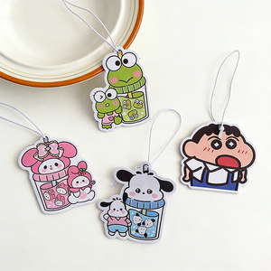 Désodorisant de voiture en feuilles parfumées, pendentif personnage de dessin animé, baume parfumé longue durée pour voiture, désodorisant suspendu pour armoire - Product Image 3