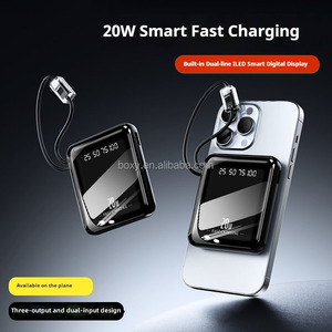 <span class=keywords><strong>Logo</strong></span> personnalisé tout nouveau chargeur mobile 10000mah <span class=keywords><strong>Mini</strong></span> Power Bank, avec écran LED et double câbles intégrés 5000mah Power Bank - Product Image 5