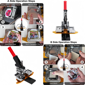 Nhà Máy Bán Hàng Trực Tiếp Tủ Lạnh Nam Châm Huy Hiệu Máy Sản Xuất Có Thể Tùy Chỉnh Hình Ảnh Vuông Nam Châm Huy Hiệu Máy - Product Image 5