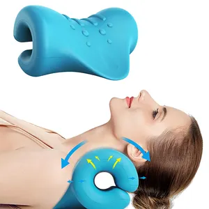 Neck Shoulder Relaxer Cervical Traction Device for TMJ Pain Relief & Cervical Spine Alignment Chiropractic Pillow Neck Stretcher