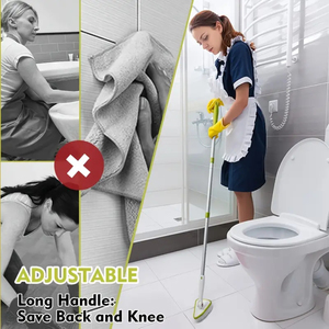 Lightweight Extendable 2-in-1 Detachable <b>Long</b> <b>Handle</b> Tub and Tile Scrubber Sponge <b>Brush</b> for Effortless Bathroom Cleaning - Inclu - Product Image 5