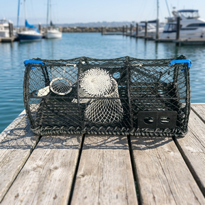Nasse de pêche flexible en filet pour l'aquaculture, idéale pour l'élevage de crabes en étang, lac et usage commercial - Product Image 2