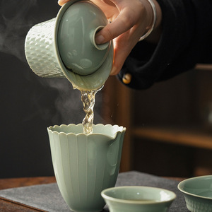 Tazón <span class=keywords><strong>de</strong></span> té elegante <span class=keywords><strong>de</strong></span> <span class=keywords><strong>la</strong></span> dinastía Song, juego <span class=keywords><strong>de</strong></span> Kung Fu hecho a mano, tazón <span class=keywords><strong>de</strong></span> té <span class=keywords><strong>de</strong></span> cerámica Simple, tapa verde <span class=keywords><strong>de</strong></span> huevo <span class=keywords><strong>de</strong></span> pato, tazas <span class=keywords><strong>de</strong></span> té y café Gaiwan - Product Image 4