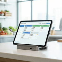 Terminal Punto de Venta Android de 12 Pulgadas con Soporte NXP Felica EMVCo, NFC, Pago sin Contacto, Tablet para Pedidos Autoservicio