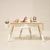 Table et chaises multifonctions pour enfants de maternelle, ensemble de meubles de salon, planche à blocs de construction, jouets à dessiner