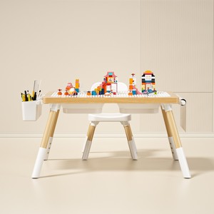 Table et chaises multifonctions pour enfants de maternelle, ensemble de meubles de salon, planche à blocs de construction, jouets à dessiner - Product Image 2