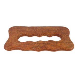 Masajeador corporal de piedra Bian roja, tabla de raspado Manual Gua Sha, herramienta de drenaje linfático y dragado de meridianos - Product Image 2