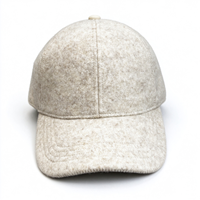 Casquette de sauna minimaliste en feutre de laine, style baseball, protection en fibres naturelles pour sauna à haute température