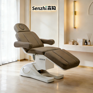 Son Modern ayarlanabilir masaj masası kahverengi elektrik kirpik teknoloji yatak estetik klinik yatak - Product Image 1