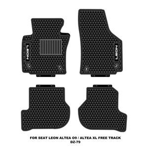 Alfombrillas de Coche de Látex/PVC/Goma 2D para Todo Clima, Compatibles con <span class=keywords><strong>SEAT</strong></span> <span class=keywords><strong>LEON</strong></span> ALTEA O9 / ALTEA XL, ENVÍO GRATUITO - Product Image 1