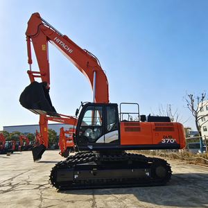 Excavadora de cadenas pesada ZX370 con cazo reforzado para extracción de rocas en canteras de montaña - Product Image 4