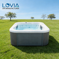 Vendeur en gros de spas à remous pour 4 personnes, baignoire hydromassante autoportante, bain à remous pour hôtel, villa