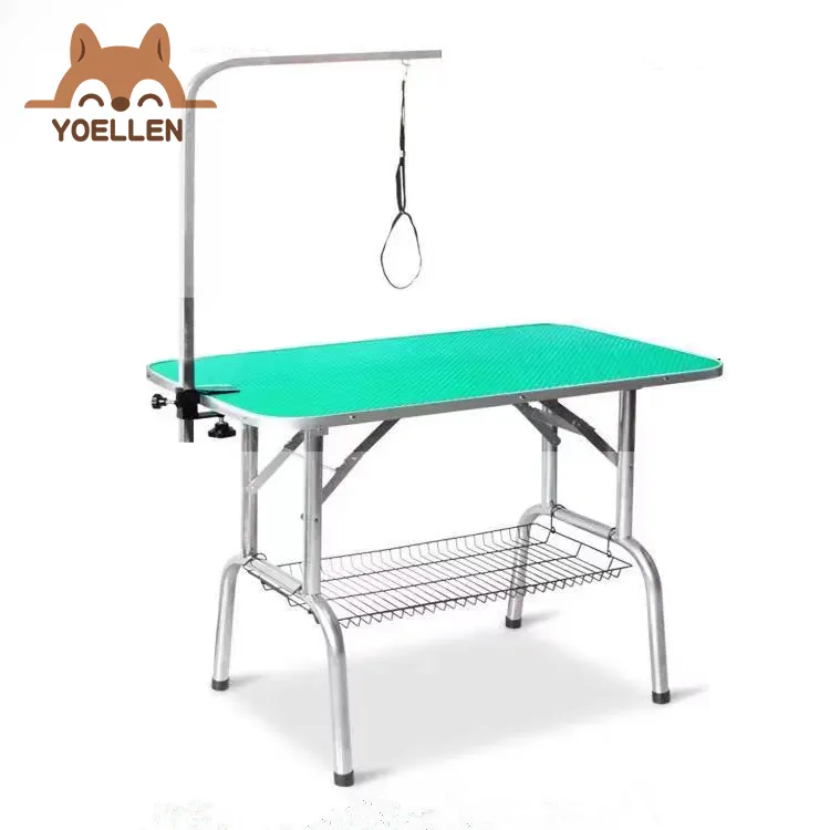 Professional Veterinary Equipment Stainless Steel Adjustable Manual Pet Grooming Table large size