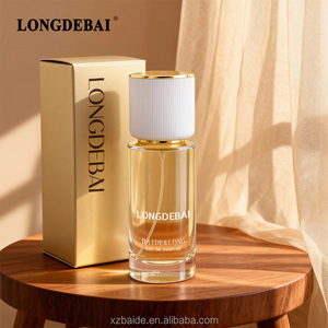 New Arrival Fancy Transparent Round <b>Perfume</b> Glass <b>Bottle</b> 30ml 50ml 100ml Crimp <b>Perfume</b> <b>Bottle</b> With Box Packaging - Product Image 2