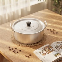 Ensemble de 7 casseroles et marmites en alliage d'aluminium avec revêtement multicouche, compatibles lave-vaisselle, antiadhésives, design de style américain