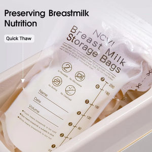 NCVI <span class=keywords><strong>Sac</strong></span> de stockage de lait maternel pré-stérilisé de qualité alimentaire sans BPA 200ml <span class=keywords><strong>pour</strong></span> nouveau-né - Product Image 2