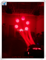 Mini œil d'abeille haute puissance 6x40w Lyre, projecteur de faisceau Led RGBW Zoom avec puissance et œil B mobile Dmx