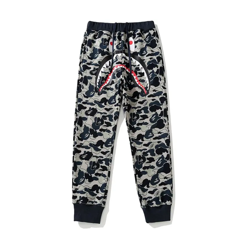 Nieuwe Collectie Groothandel Camo Aap Shark Joggingbroek Mannen Casual Plus Size Sport Losse Katoenen Broek