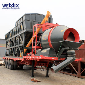 YHZM500 Planta dosificadora de hormigón móvil Mezclador de tambor Tipo de tambor Planta mezcladora móvil - Product Image 1