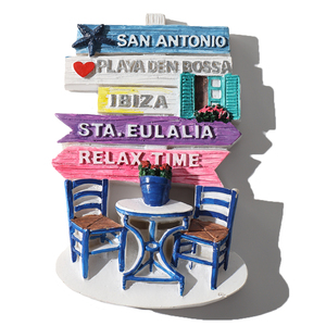 Aimant de réfrigérateur personnalisé 3D en résine Espagne Souvenir Ibiza <span class=keywords><strong>Marbella</strong></span> Malaga San Antonio Aimants décoratifs promotionnels pour réfrigérateur - Product Image 4