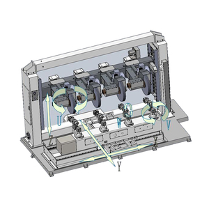 Lucidatrice CNC automatica a quattro assi completamente efficiente per la superficie dell'hardware in lega di metallo - Product Image 4