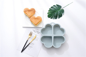 Customized Heart Shaped Reusable Non-Toxic Silicone 1-Piece <b>Cake</b> Pan & Toast <b>Mold</b> for Easy Demoulding of Jelly and Muffin - Product Image 4