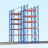 Système de rayonnage industriel pour palettes, rayonnage de stockage robuste pour entrepôt, conception de poutre renforcée pour la manutention de marchandises en vrac