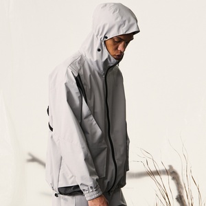 Chaqueta Anorak Ligera para Hombre, de Secado Rápido, Impermeable, Elástica, con Cierre de Cremallera, Estilo Safari, Reciclable, Cortavientos, con Capucha, para Senderismo y Actividades al Aire Libre - Product Image 5