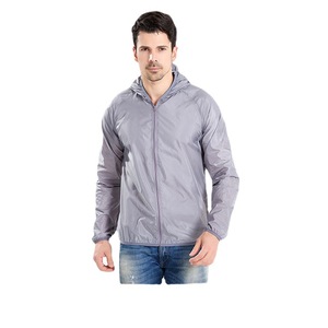 <b>Men</b> Lightweight Breathable Quick Dry Anti Uv Windproof <b>Cycling</b> <b>Jacket</b> Summer Outdoor Sport Coat Gray - Product Image 1