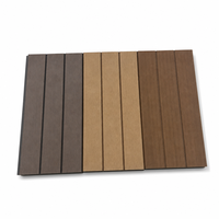 Panneau de clôture composite résistant aux UV et à faible entretien pour l'extérieur, surface imitation bois, solution décorative moderne