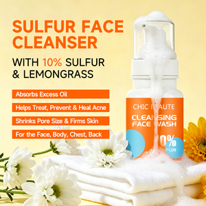 CHIC BEAUTE โฟมล้างหน้าผสมซัลเฟอร์ 10% ช่วย<span class=keywords><strong>ลด</strong></span><span class=keywords><strong>สิว</strong></span> ฟื้นฟูผิว กระชับรูขุมขน ควบคุมความมัน สำหรับผิวหน้าและผิวกาย - Product Image 3