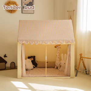 Tienda de Campaña Infantil Unisex con Forma de Castillo de Princesa, Tienda de Juegos Deportivos para Interiores con Ventanas para Niños de 5 a 7 Años - Product Image 6