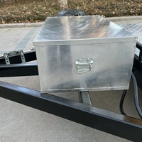 Remorque porte-voitures à plateau inclinable en acier/aluminium pour trois chevaux, essieu tandem, capacité de charge de 7 tonnes, certifiée CE, frein électrique