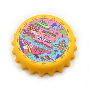 Abridor de Botellas Magnético de Acero Inoxidable Ecológico Promocional, Recuerdo Turístico 3D Personalizado, Imán para Refrigerador - Product Image 2