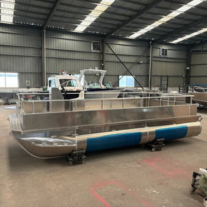 Bateau de pêche au thon en eau profonde soudé de 6 m (20 pieds) avec moteurs hors-bord, bateau ponton de pêche sportive <span class=keywords><strong>d</strong></span>'<span class=keywords><strong>occasion</strong></span> pour la pêche au bar, à vendre - Product Image 5