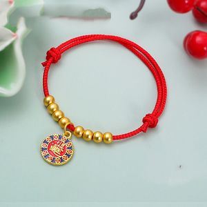 Bracelet en fer vintage YL Dragon Boat Festival, amulette porte-bonheur pour hommes et femmes, bonne chance et protection, année du zodiaque, fait main, tressé - Product Image 6