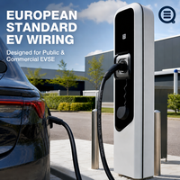 Câble de charge pour véhicules électriques certifié EN50620 H07BZ5-F, gaine TPU 450/750V, fil d'alimentation 90°C pour station de recharge commerciale EVSE
