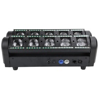 Nouvelle lumière de scène araignée RGBW 10X40W avec bandes auxiliaires DMX512, lumière de tête mobile activée par le son pour DJ, discothèque, mariage, bar, club
