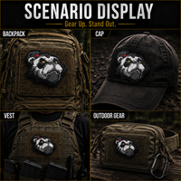 Parches 3D de PVC Warrior Panda Listos para Enviar, de Goma, para Mochilas Tácticas, Chalecos Tácticos y Gorras de Béisbol