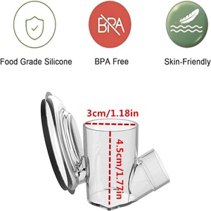 Heetverkopende elektrische borstkolf accessoires vervangende connector PP BPA-vrij - Product Image 6