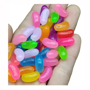 Colorful Soft Jelly Beans Resin Slime Charms Clay DIY Accessories Toy For Children Slime Supplies Filler