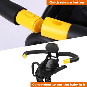 Siège de Vélo Enfant Sécurisé Siège Bébé Avant Selle pour Enfant avec Repose-Pieds et Dossier de Soutien pour <span class=keywords><strong>VTT</strong></span> Vélo de Route Accessoires - Product Image 5