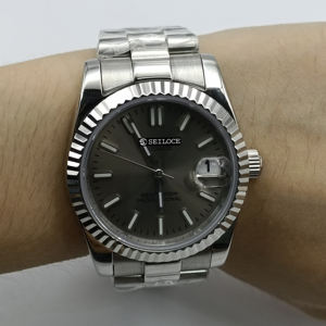 Hot Selling New NH35 Movement Automatic Stainless Steel Men's <b>Watch</b> Sapphire Crystal <b>Waterproof</b> Casual Calendar Business - Product Image 3