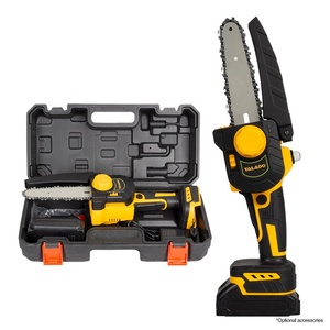 Mini scie d'élagage sans fil 21V 21V de qualité industrielle alimentée par batterie avec serrure de sécurité petite tronçonneuse électrique à vendre - Product Image 1