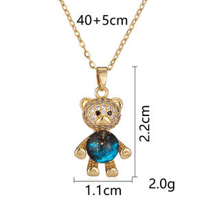 Collar de diamantes de circón de cielo estrellado de mariposa de titanio de lujo ligero para mujer Collar cadena joyería de compromiso de boda - Product Image 6