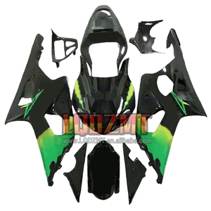 Corps d'injection pour <span class=keywords><strong>SUZUKI</strong></span> GSXR <span class=keywords><strong>1000</strong></span> GSX-R1000 GSXR1000 00 01 02 140No.20 Vert noir GSXR-<span class=keywords><strong>1000</strong></span> <span class=keywords><strong>K2</strong></span> 1000CC 2000 2001 2002 Carénage - Product Image 1