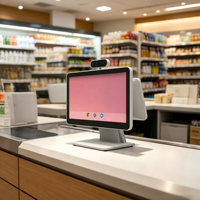 POS-терминал с емкостным сенсорным экраном 15,6 дюйма для Android/Windows, Wi-Fi 6, Bluetooth 5.2, поддержка SDK для ресторанов, супермаркетов и розничной торговли